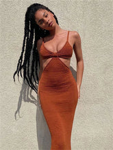 Bandage Party Sleeveless Backless Spring Summer Fashion Maxi Dress